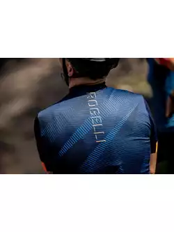 Rogelli DUSK pánský cyklistický dres, modro-oranžová