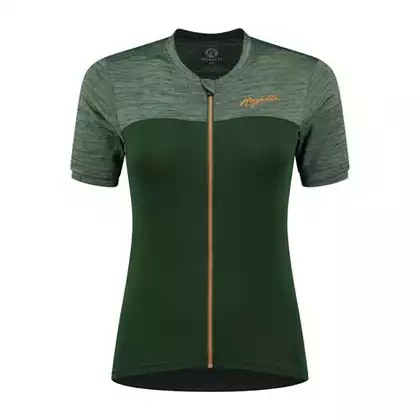 Rogelli MELANGE dámský cyklistický dres, zeleno-oranžová