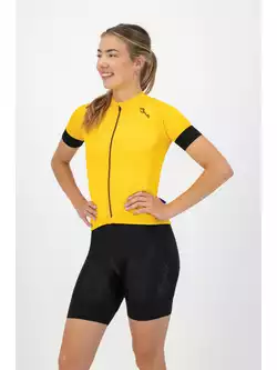 Rogelli MODESTA dámský cyklistický dres, žluto-černá