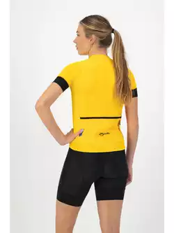 Rogelli MODESTA dámský cyklistický dres, žluto-černá