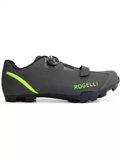 Rogelli MTB R400X pánské MTB cyklistické boty, šedo-fluor žlutá