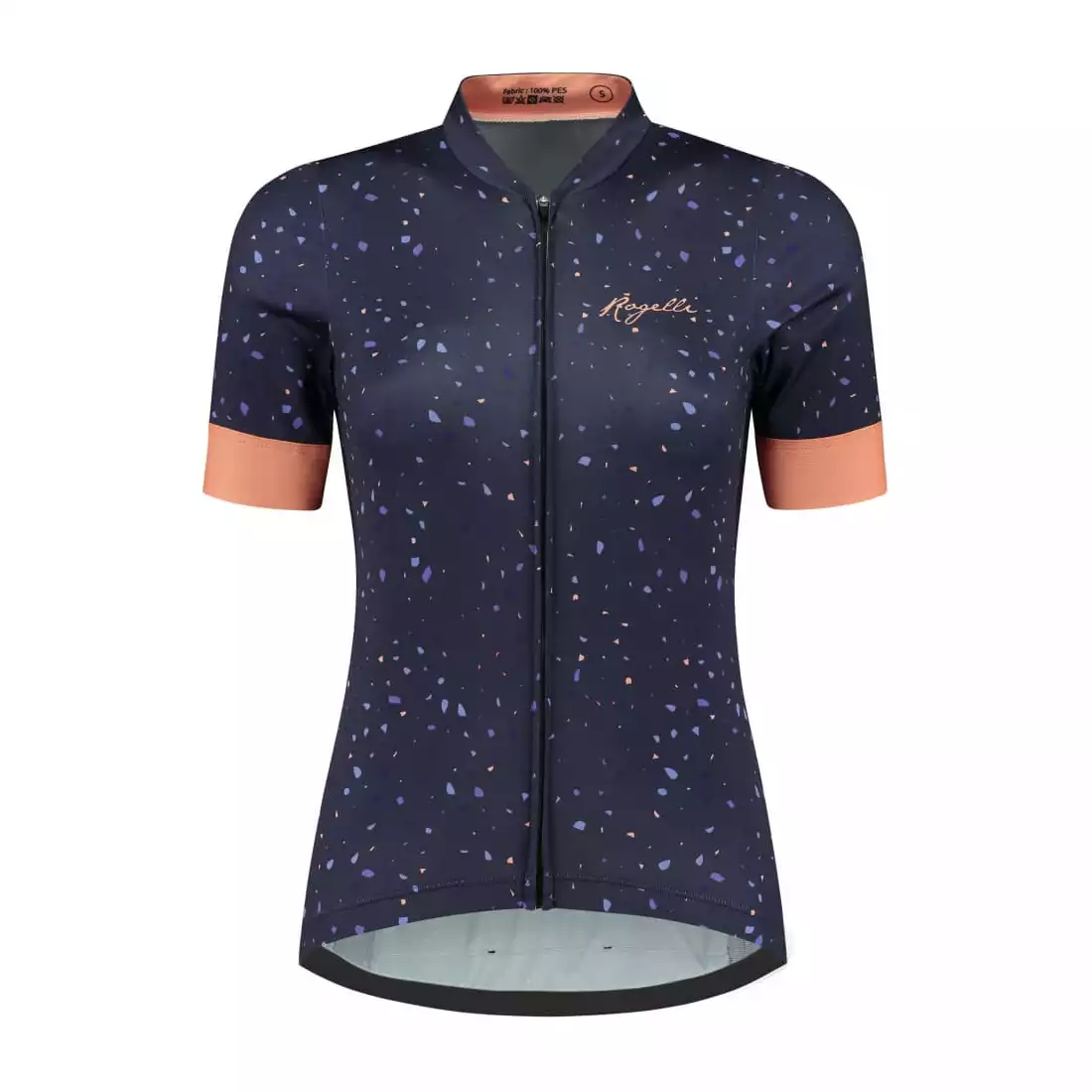 Rogelli TERRAZZO dámský cyklistický dres, fialovo-korálový