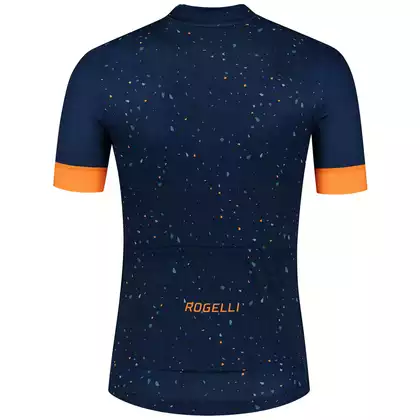 Rogelli TERRAZZO pánský cyklistický dres, modro-oranžová