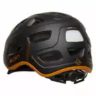 CAIRN QUARTZ LED USB Městská cyklistická helma, černá a oranžová