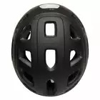 CAIRN QUARTZ LED USB Městská cyklistická helma, černá a oranžová