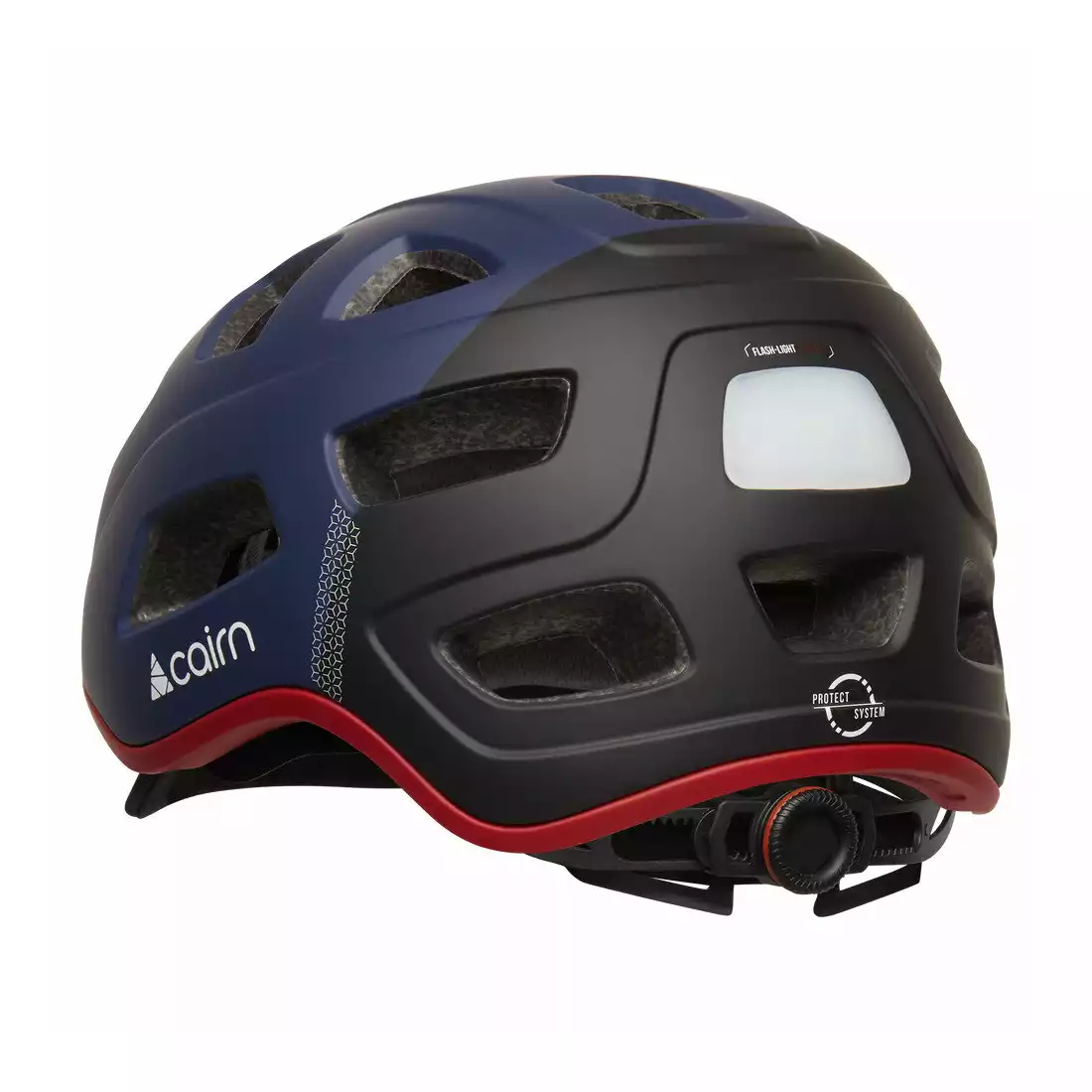 CAIRN QUARTZ LED USB Městská cyklistická helma, modrá, černá