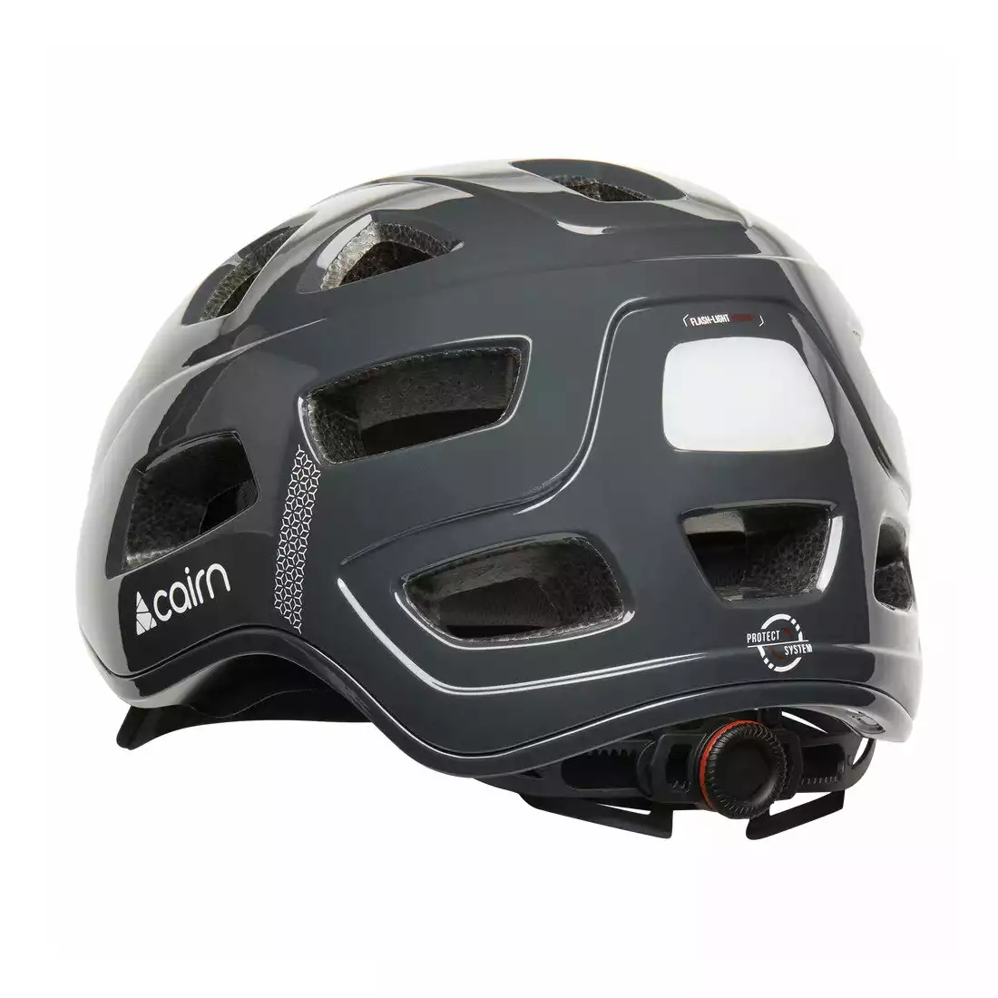 CAIRN QUARTZ LED USB Městská cyklistická helma, šedá