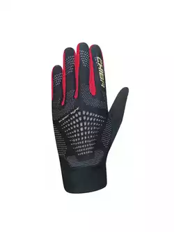 CHIBA SUPERLIGHT cyklistické rukavice černá a červená