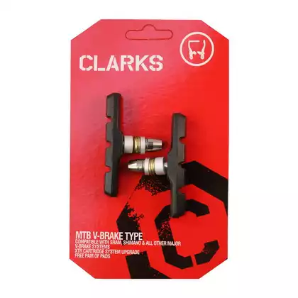 CLARKS CP510 MTB Brzdové destičky pro brzdy V-brake, Černá