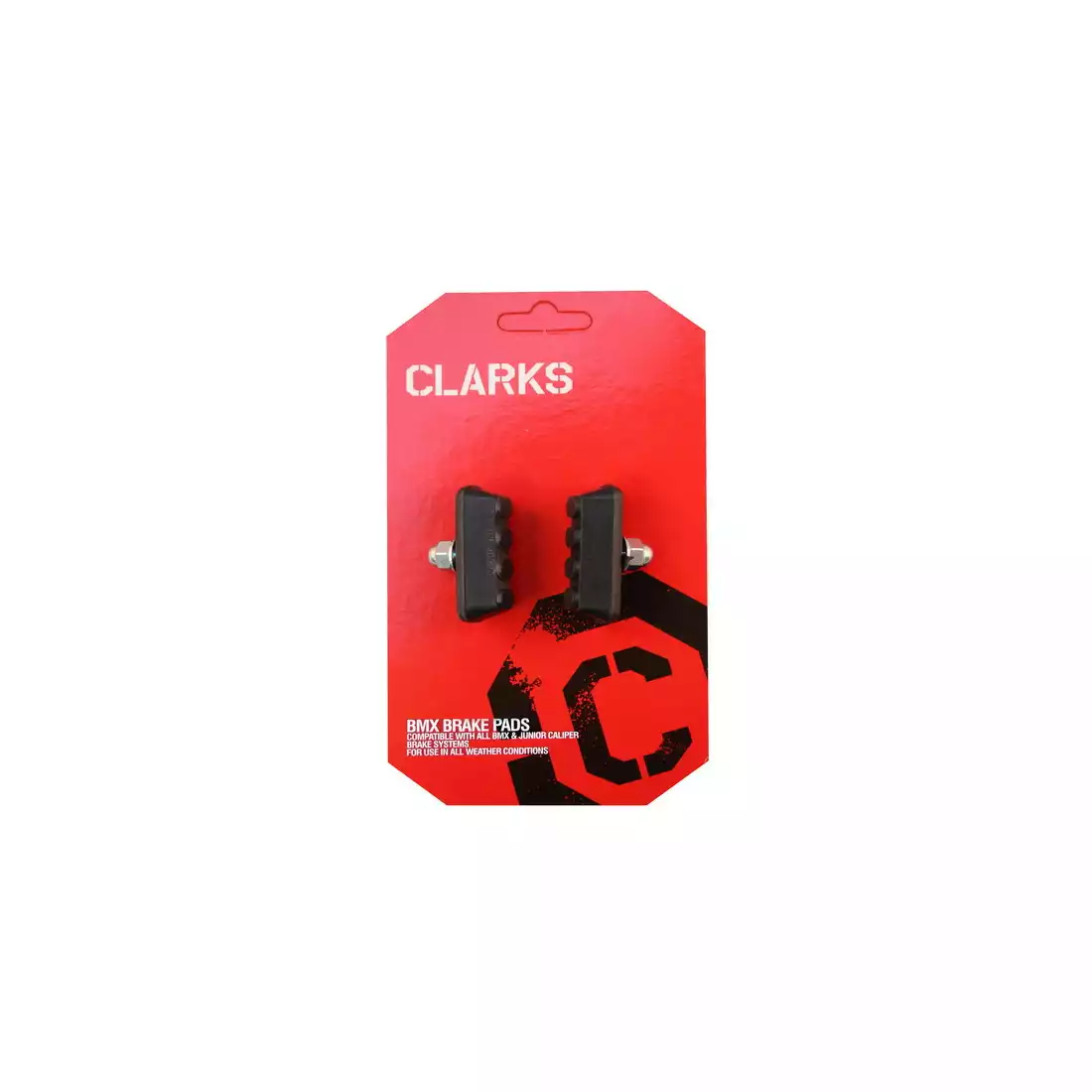 CLARKS CP600 BMX Brzdové destičky pro brzdy V-brake, czarne 