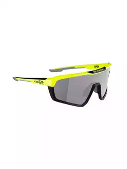 FORCE APEX Fotochromatické sportovní brýle fluo-černé 