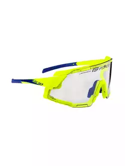 FORCE GRIP Fotochromatické sportovní brýle, fluo