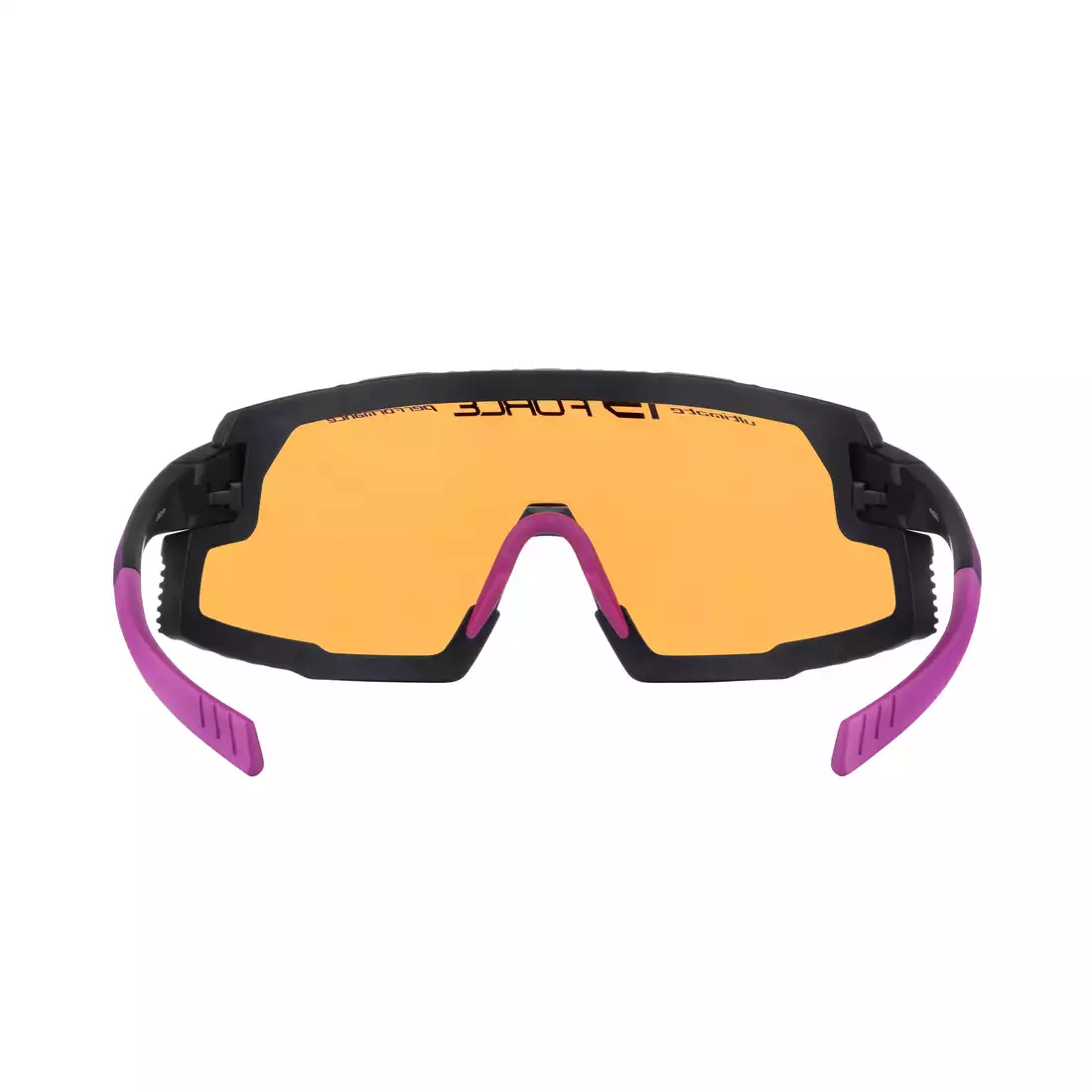 FORCE GRIP Sportovní brýle, kontrastní čočky, černá a růžová