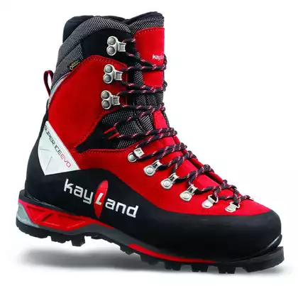 KAYLAND SUPER ICE EVO GTX Pánské turistické boty do vysokých hor, GORE-TEX, VIBRAM, červeno-černé