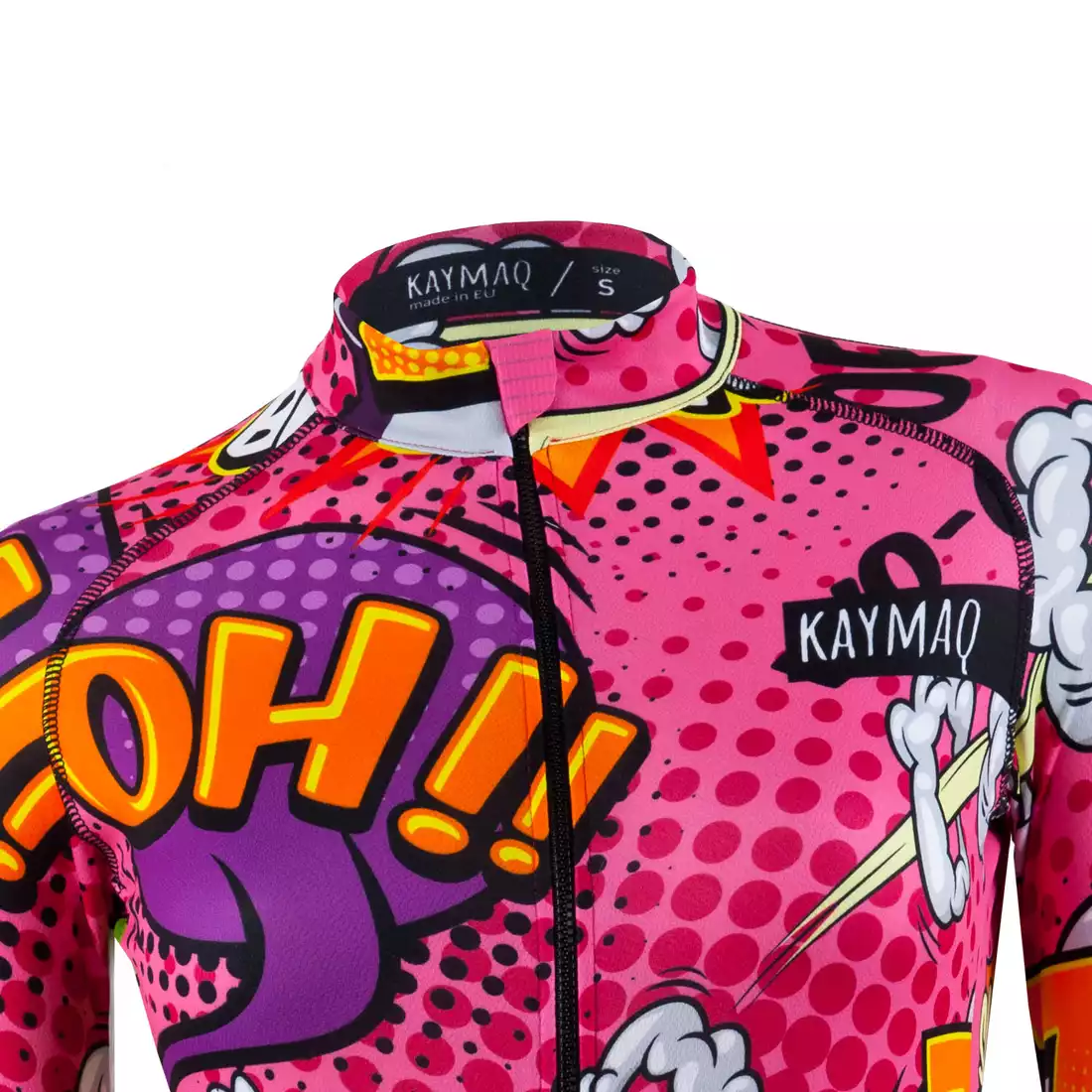 KAYMAQ DESIGN W27 dámský cyklistický dres, růžový