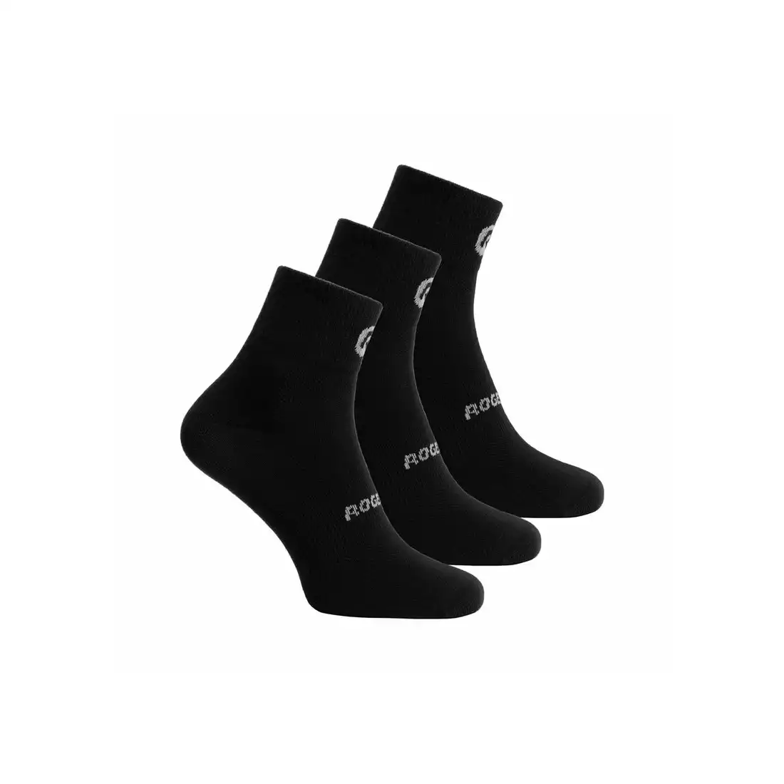 ROGELLI CORE cyklistické ponožky 3-pack Černá