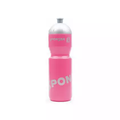 SPONSER NETTO cyklistická láhev na vodu 750 ml, růžová/stříbrná