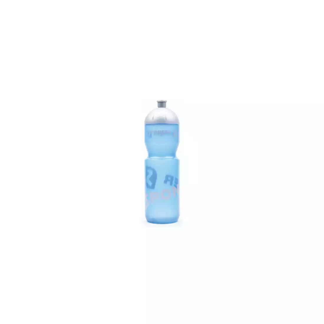 SPONSER NETTO cyklistická láhev na vodu 750 ml, transparentní modrá/stříbrná