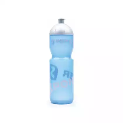 SPONSER NETTO cyklistická láhev na vodu 750 ml, transparentní modrá/stříbrná
