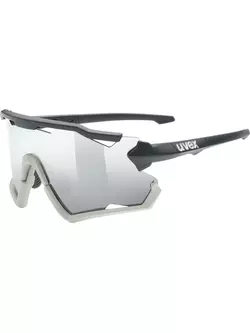 Sportovní brýle UVEX Sportstyle 228 mirror silver (S3), černo-šedé