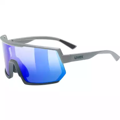 UVEX sportovní brýle Sportstyle 235 mirror blue (S2), Šedá