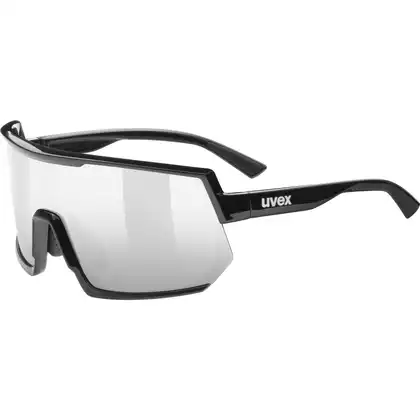 UVEX sportovní brýle Sportstyle 235 mirror silver (S3), Černá 