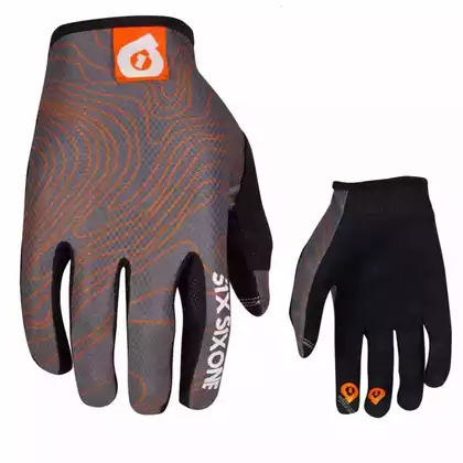 661 COMP CONTOUR pánské cyklistické rukavice, šedo-oranžová