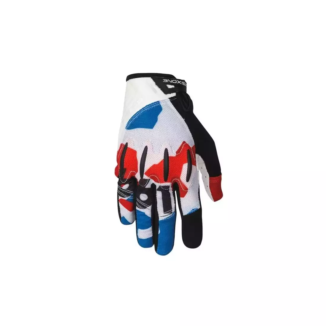 661 EVO II pánské cyklistické rukavice, bílo-červeno-modré