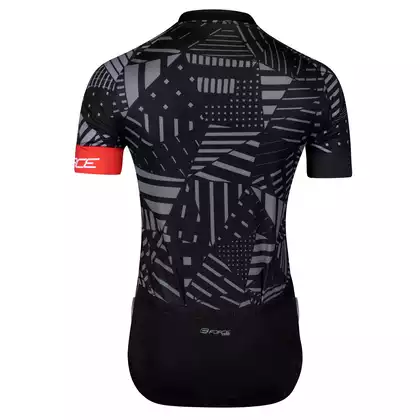 FORCE SHARD Cyklistický dres, černo-šedý