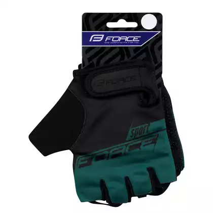 FORCE SPORT Cyklistické rukavice, černá / modrá / námořní