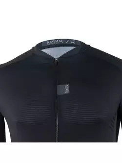 KAYMAQ DESIGN KYQ-SS-1001-3 pánský cyklistický dres s krátkým rukávem černý