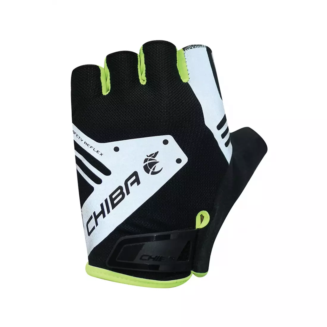 CHIBA Cyklistické rukavice AIR PLUS REFLEX fluor 3011420Y-2