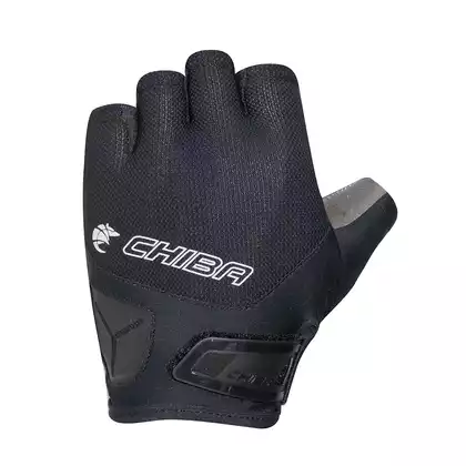 CHIBA Cyklistické rukavice GEL AIR Černá 3010018C-2