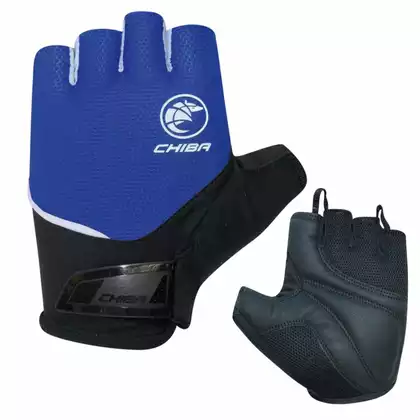 CHIBA SPORT Cyklistické rukavice, modrý