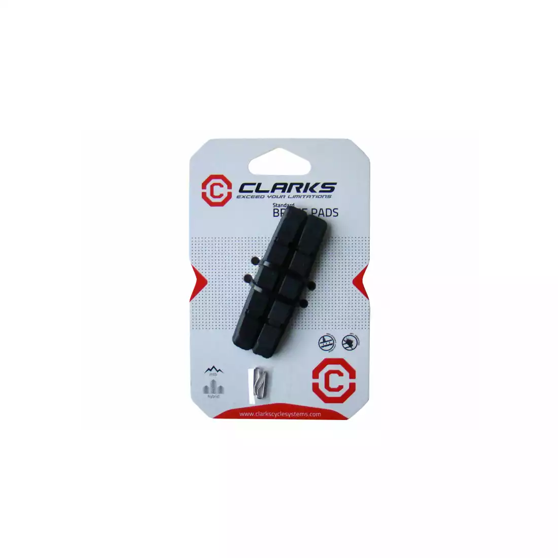 CLARKS CP501 Brzdová obložení pro brzdy MTB V-Brake 