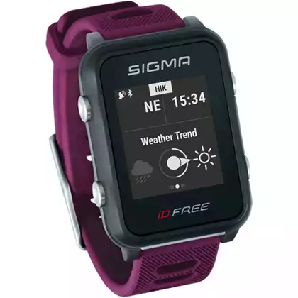Monitor srdečního tepu Sigma ID.FREE s páskem, fialový