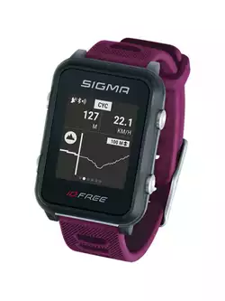 Monitor srdečního tepu Sigma ID.FREE s páskem, fialový