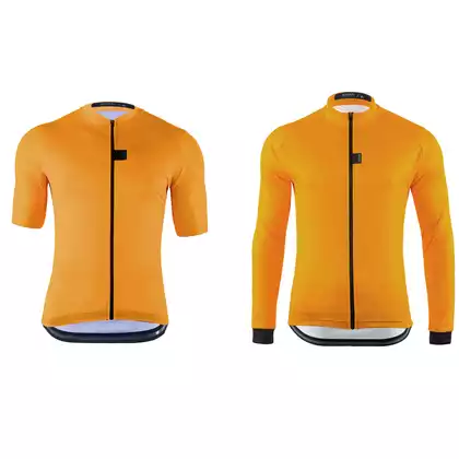 [Set] KAYMAQ DESIGN KYQ-SS-1001-1 pánský cyklistický dres s krátkým rukávem žlutá + KAYMAQ DESIGN KYQ-LS-1001-1 Pánský cyklistický dres žlutá