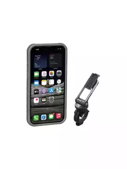 TOPEAK RIDECASE Pouzdro + držák na mobil na kolo Iphone, černá / šedá
