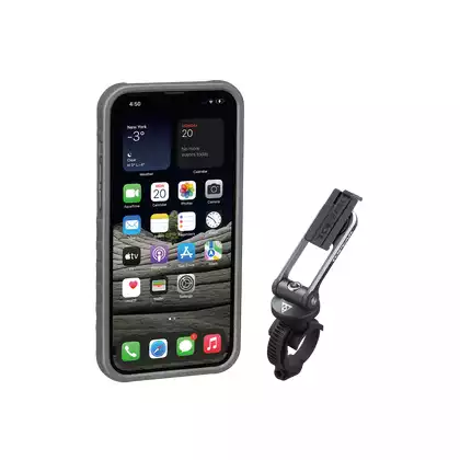 TOPEAK RIDECASE Pouzdro + držák na mobil na kolo Iphone, černá / šedá