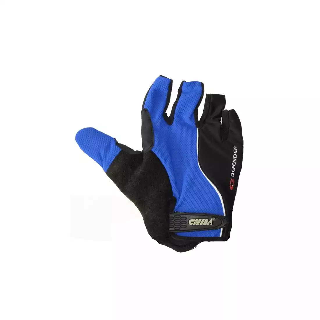 CHIBA DEFENDER Cyklistické rukavice, modré a černé