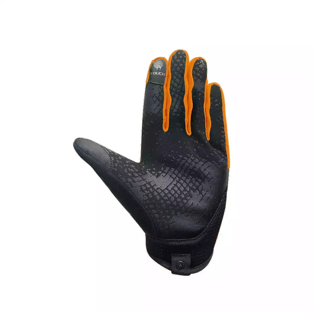 CHIBA MAVERICK Cyklistické rukavice, černá a oranžová