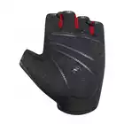 CHIBA SOLAR II Cyklistické rukavice, černo-červené