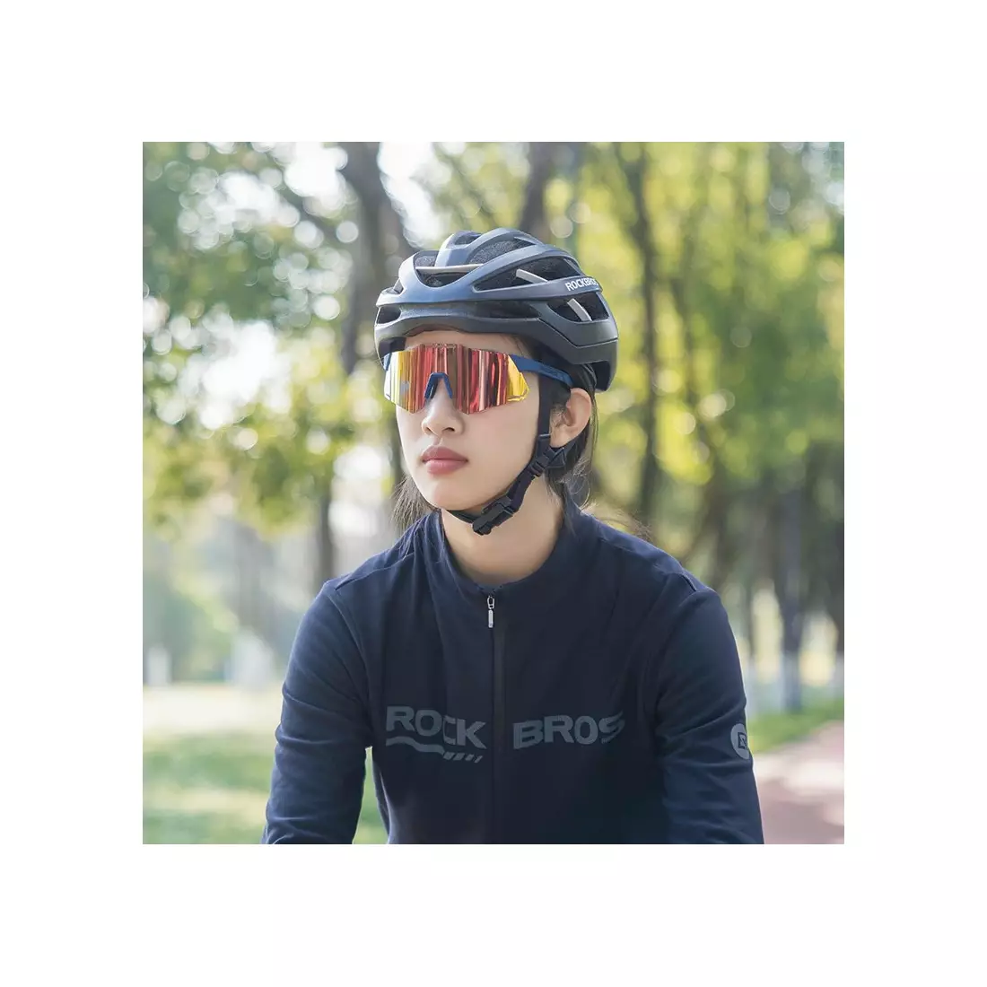 Rockbros 14110001001 cyklistické brýle / sportovní modrý polarizovaná