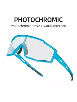 Rockbros SP225BL cyklistické / sportovní brýle fotochrom modrá