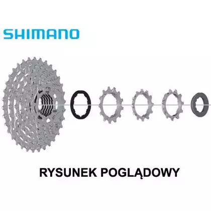 SHIMANO CS-HG400 9rychlostní kazeta, 11-25T, nikl