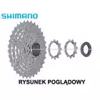 SHIMANO CS-HG400 kazeta, 9 rychlostí, 11-32T, stříbrná