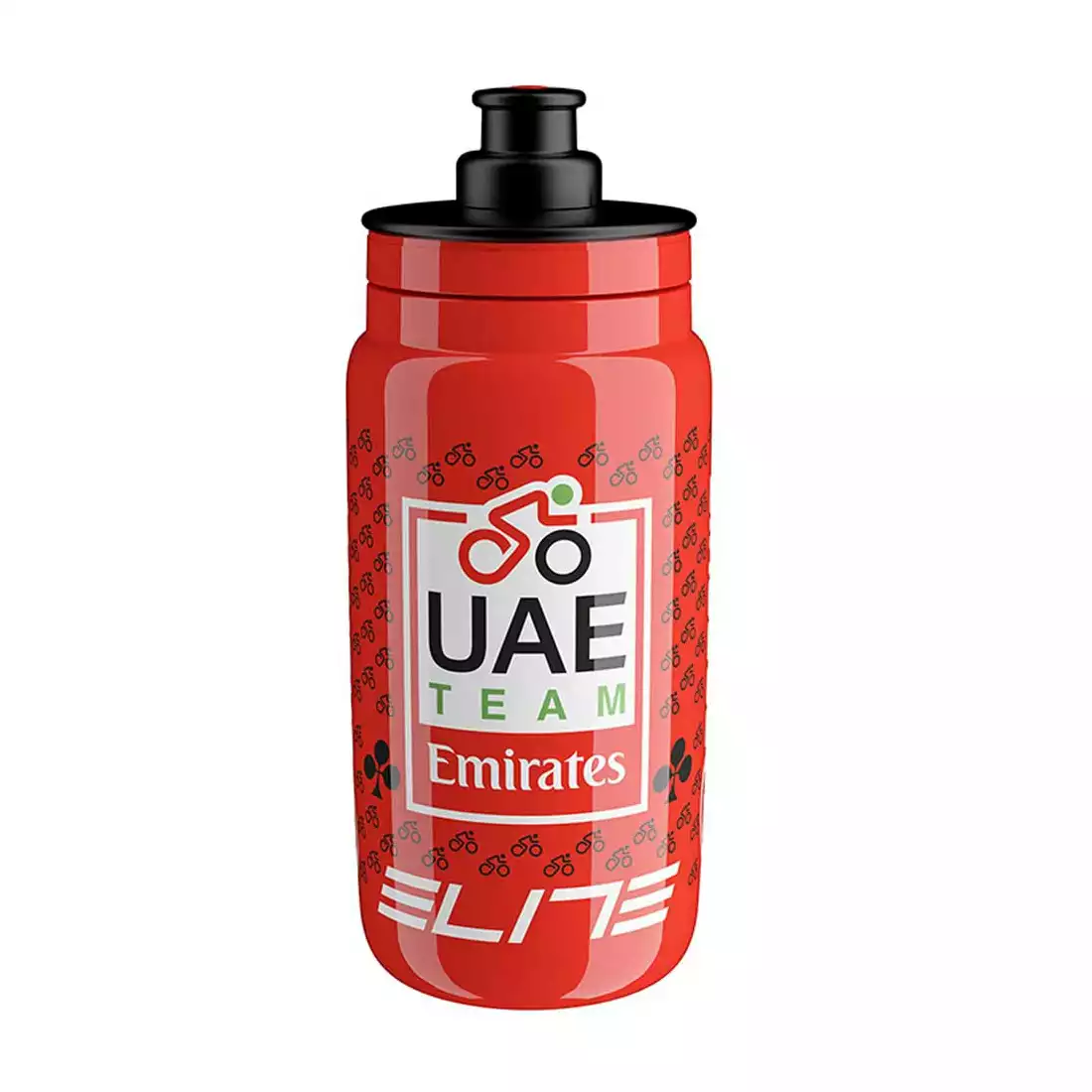 Elite FLY Teams 2022 UAE Team Emirates cyklistická láhev na vodu 550ml, červené