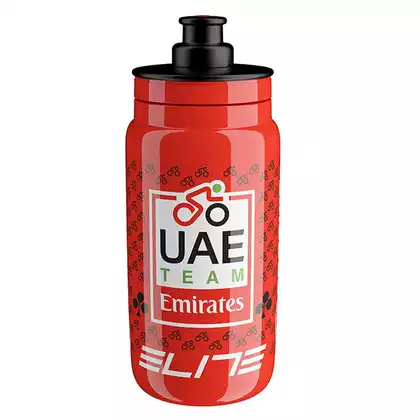 Elite FLY Teams 2022 UAE Team Emirates cyklistická láhev na vodu 550ml, červené