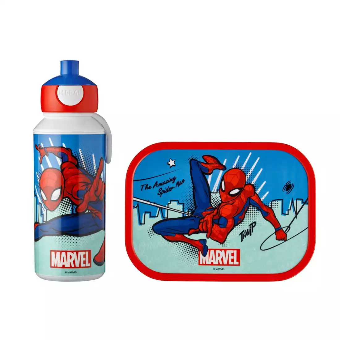Mepal Campus Lunch set Spiderman dětská sada láhev na vodu + lunchbox, modrá červená